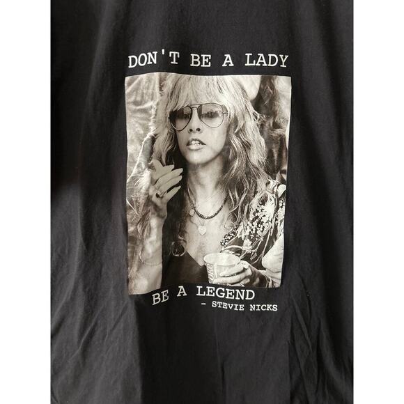 Adult Size XL Stevie Nicks Shirt  Don't Be A Lady - Picture 2 of 5